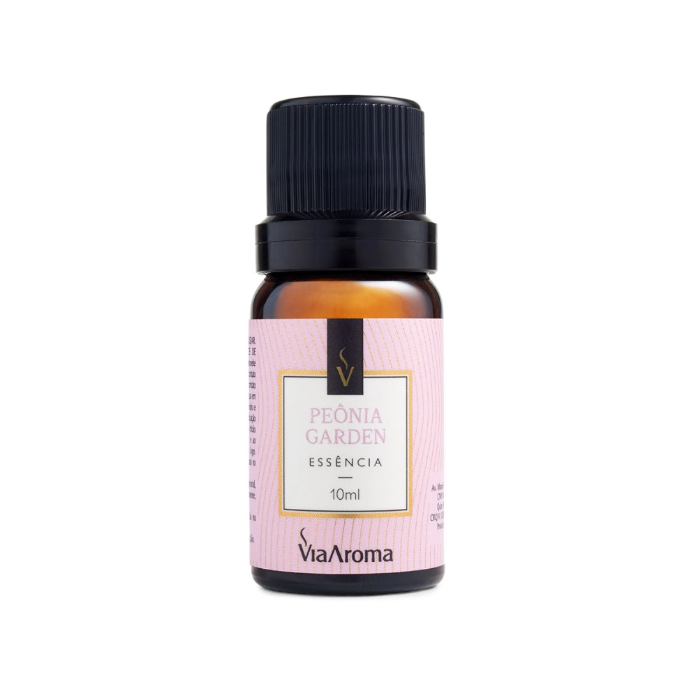 Produto Essência Peônia Garden Via Aroma - 10ml Frente