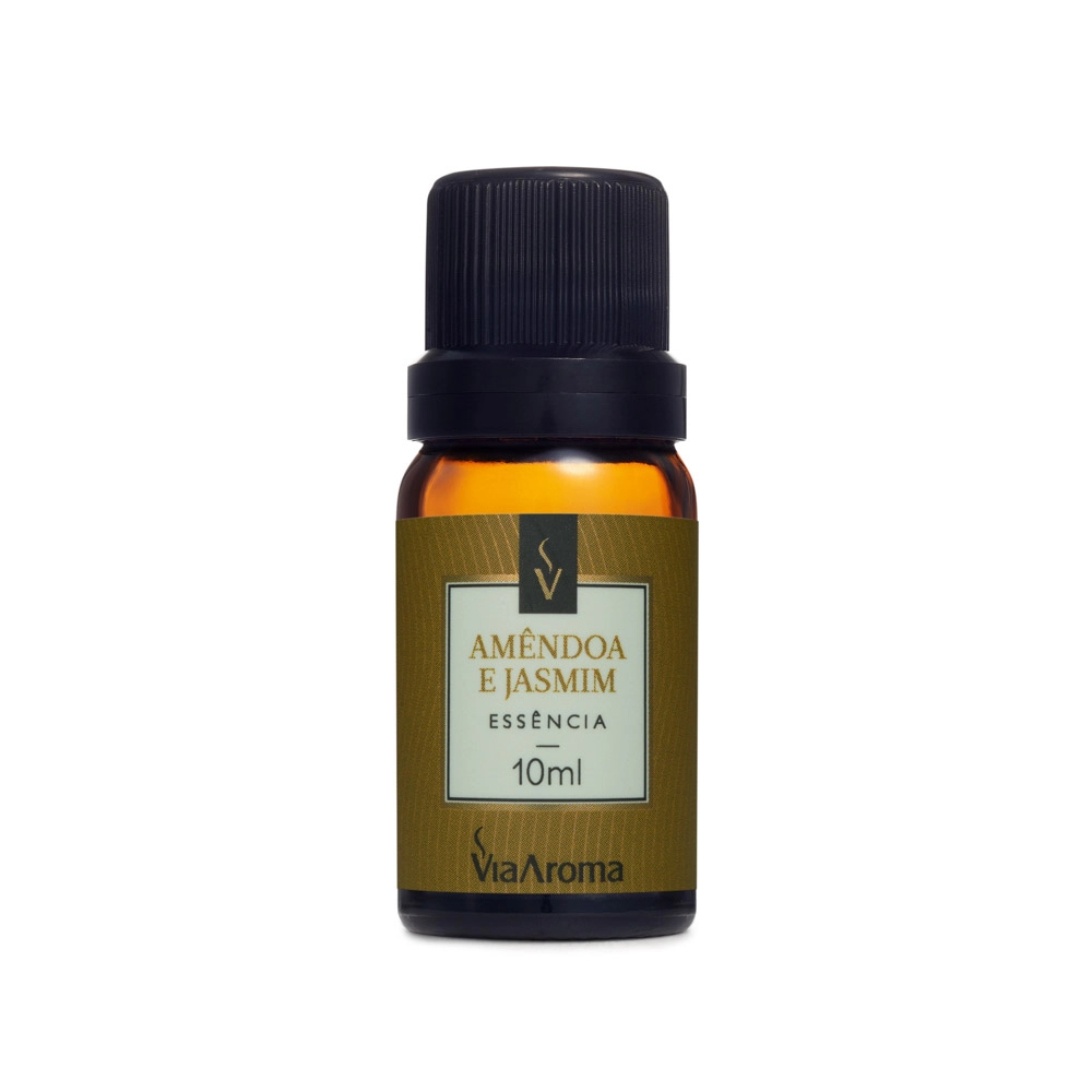 Produto Essência Amendoa e Jasmim Via Aroma - 10ml Frente