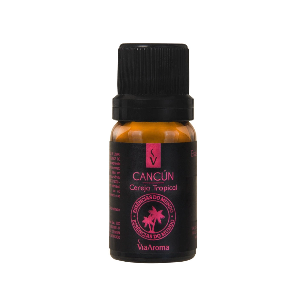 Essência Cancún Linha Mundo Via Aroma - 10ml Frente Produto Essência Cancún Linha Mundo Via Aroma - 10ml Frente
