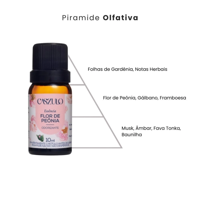 Produto Essência Flor de Peônia Caszulo - 10ml