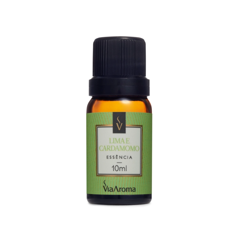 Essência Lima e Cardamomo Via Aroma - 10ml - Frente Produto Essência Lima e Cardamomo Via Aroma - 10ml - Frente