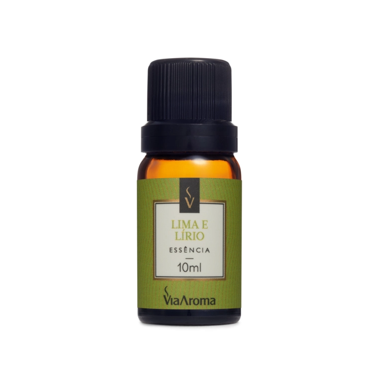 Essência Lima e Lírio Via Aroma - 10ml - Frente Produto Essência Lima e Lírio Via Aroma - 10ml - Frente