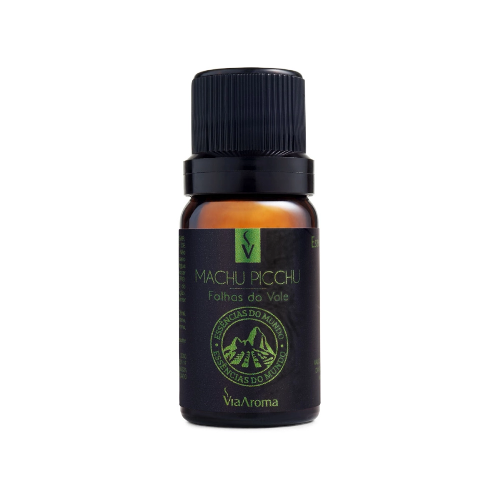 Produto Essência Machu Picchu Linha Mundo Via Aroma - 10ml Frente