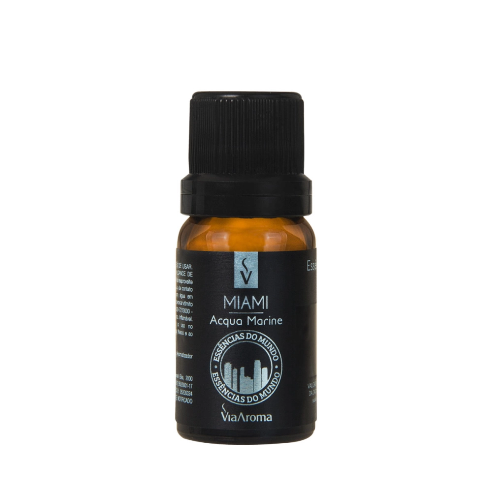 Produto Essência Miami Linha Mundo Via Aroma - 10ml Frente