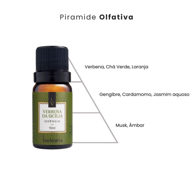 Essência Verbena da Sicília Via Aroma - 10ml Produto Essência Verbena da Sicília Via Aroma - 10ml
