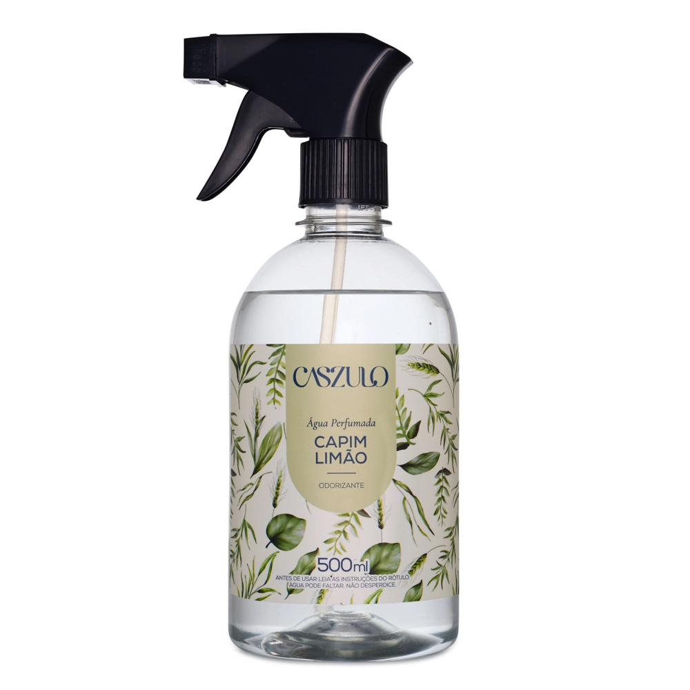 Água Perfumada Capim Limão Caszulo - 500ml Frente Produto Água Perfumada Capim Limão Caszulo - 500ml Frente