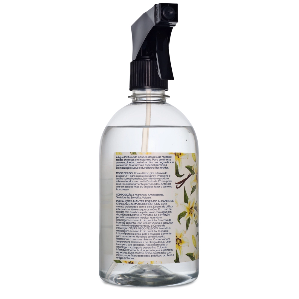 Água Perfumada Fava de Baunilha Caszulo - 500ml Produto Água Perfumada Fava de Baunilha Caszulo - 500ml