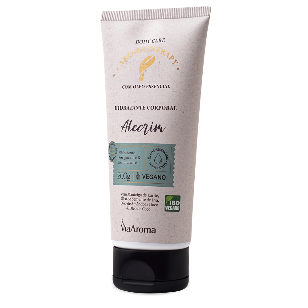 Hidratante Corporal Alecrim Aromatherapy Via Aroma - 200g Produto Hidratante Corporal Alecrim Aromatherapy Via Aroma - 200g