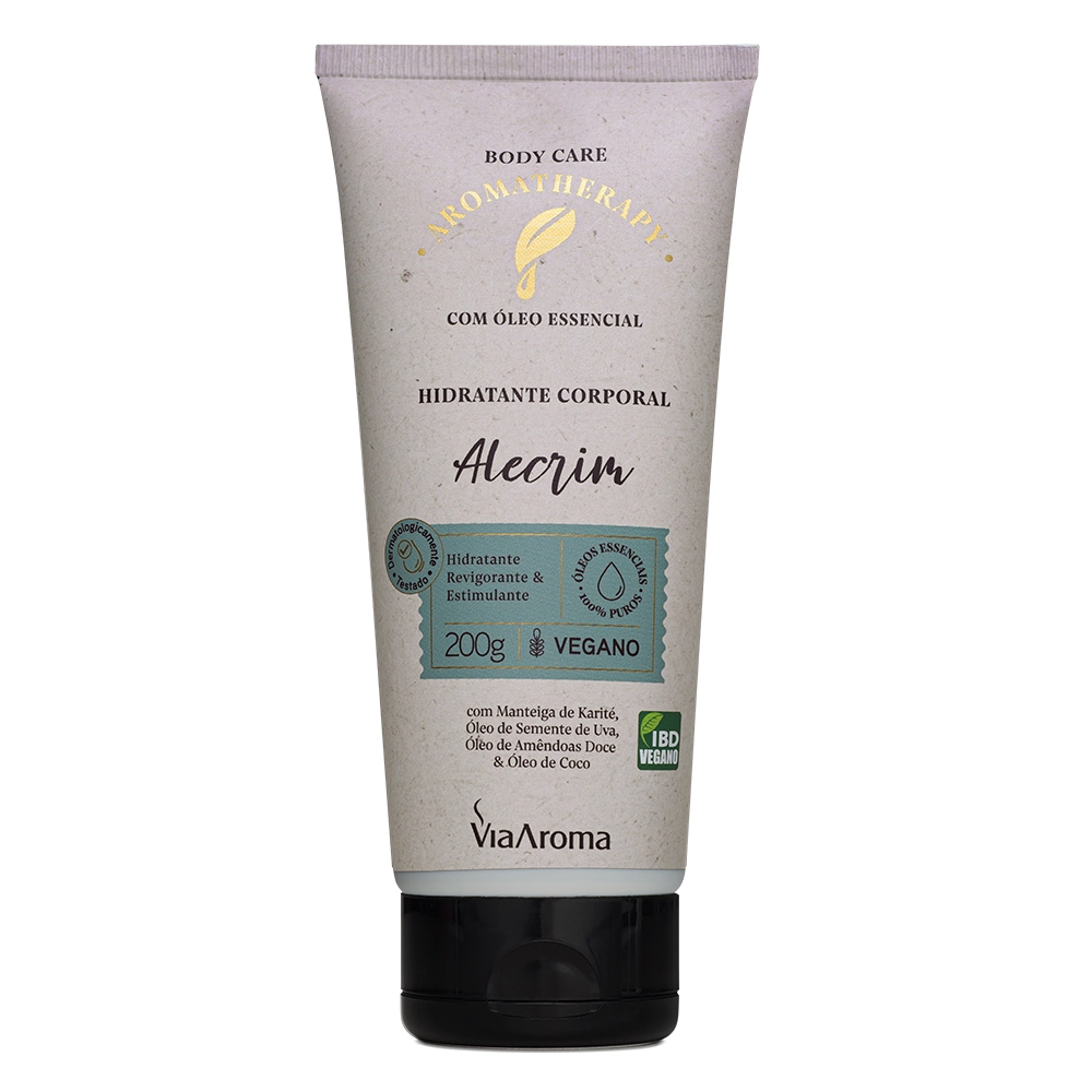 Hidratante Corporal Alecrim Aromatherapy Via Aroma - 200g Produto Hidratante Corporal Alecrim Aromatherapy Via Aroma - 200g