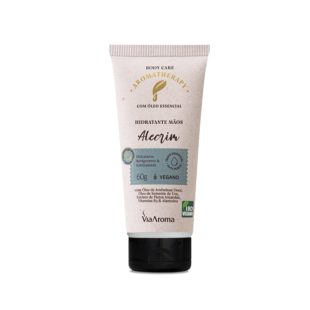 Produto Hidratante Mãos Alecrim Aromatherapy Via Aroma