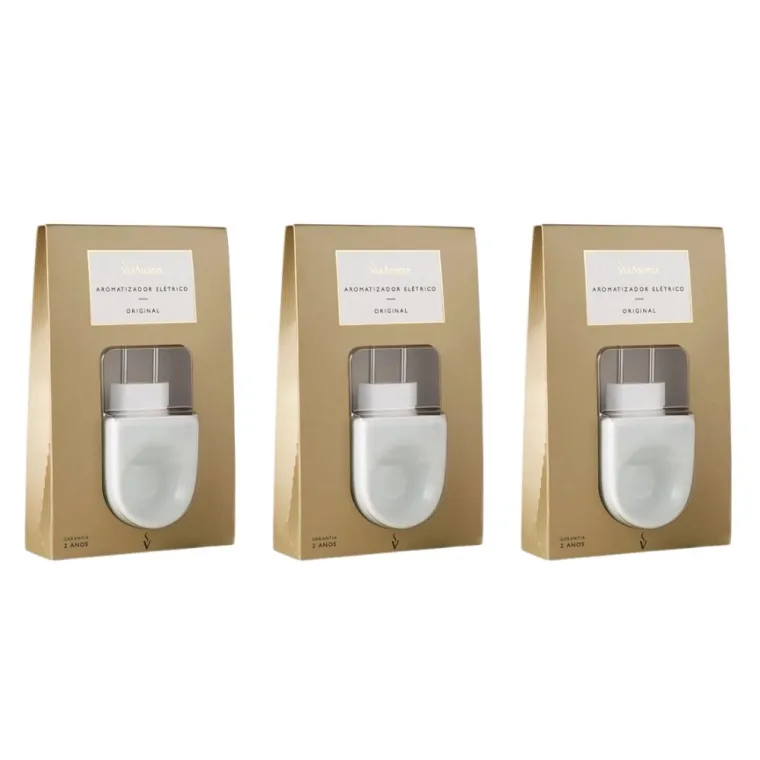 Kit 3 Aromatizadores Elétricos Original Via Aroma Produto Kit 3 Aromatizadores Elétricos Original Via Aroma