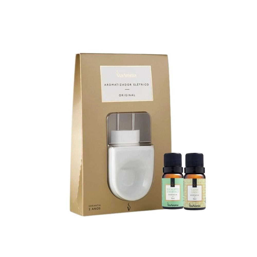 Produto Kit Aromatizador Original mais 2 Essências Via Aroma - Sortidas