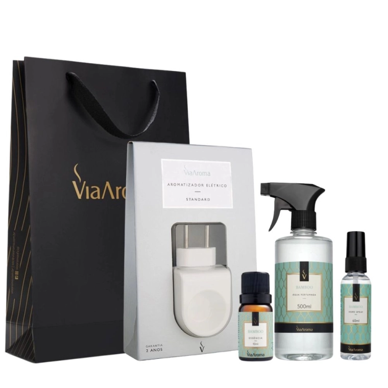 Produto Kit Bamboo com Sacola Presenteáve l- Via Aroma 