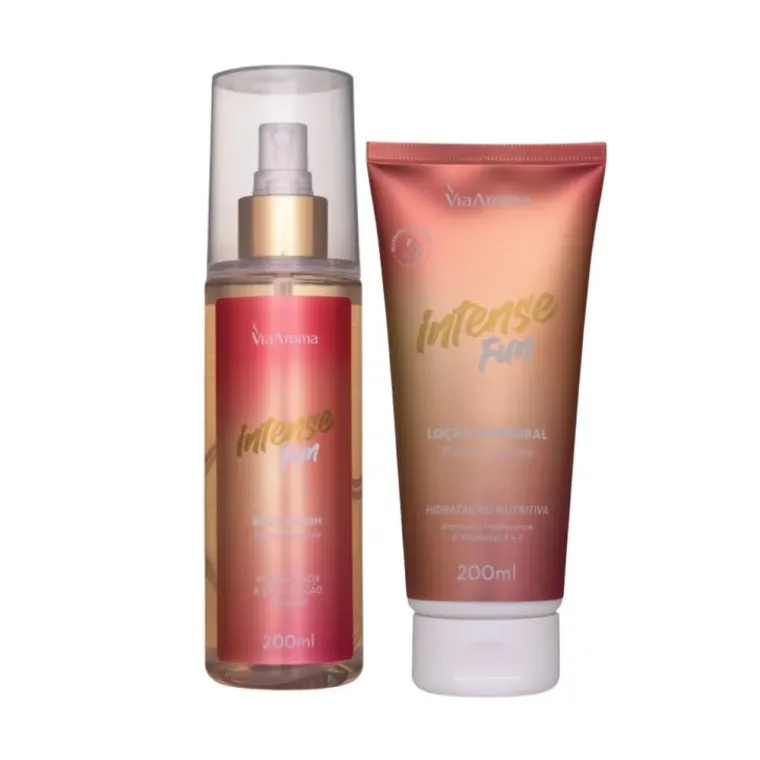 Kit Body Splash e Loção Corporal Fun - Via Aroma Produto Kit Body Splash e Loção Corporal Fun - Via Aroma