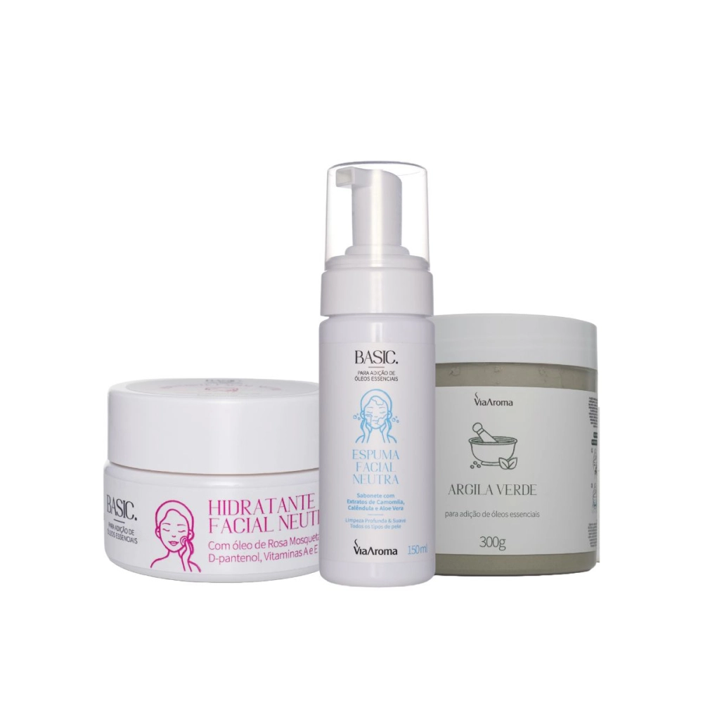 Kit Cuidado Facial Via Aroma Produto Kit Cuidado Facial Via Aroma