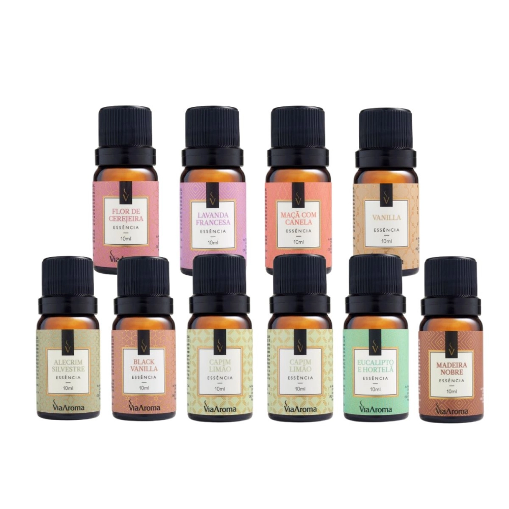 Produto Kit Experience 10 Essências Via Aroma – Sortidas mais vendidas