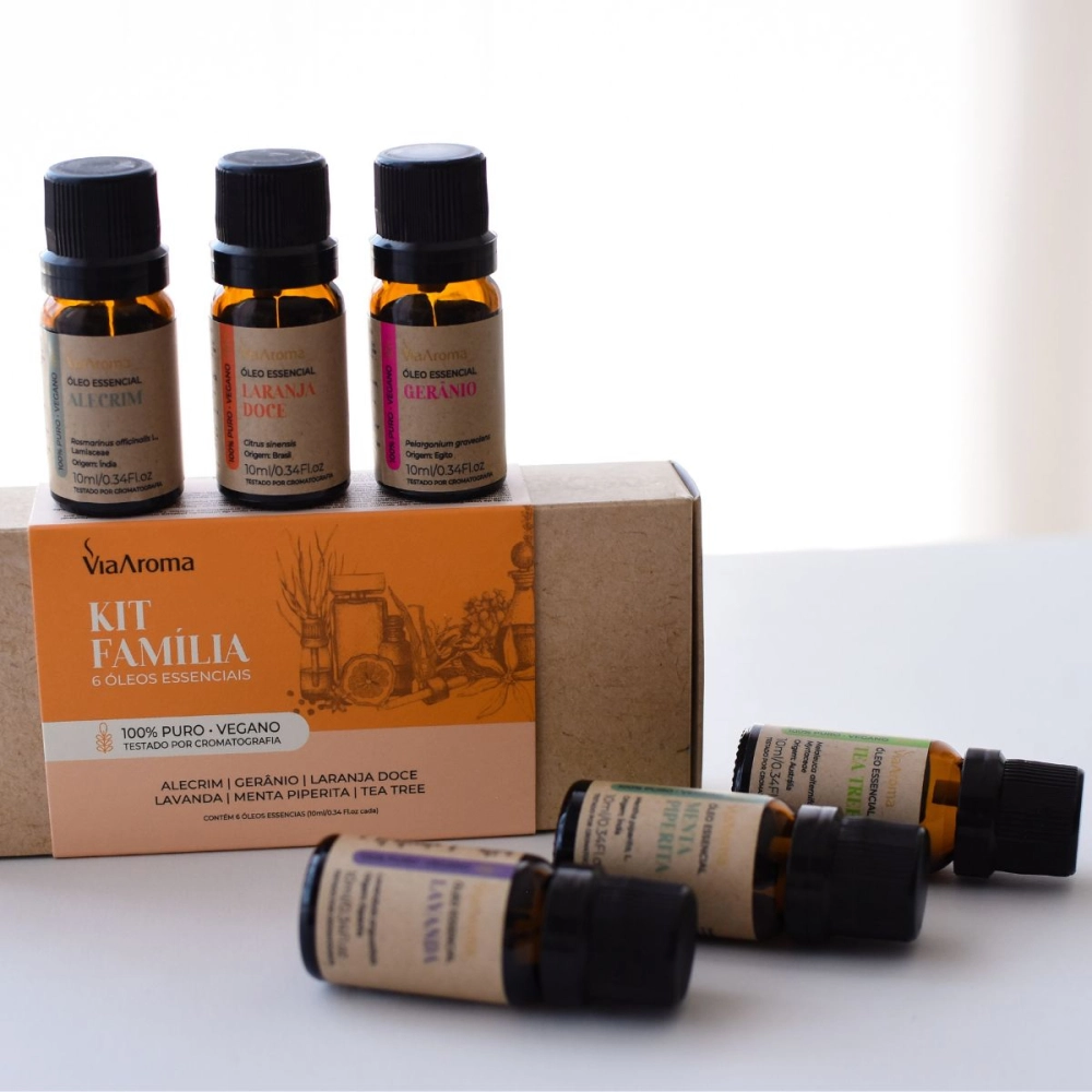 Produto Kit Óleos Essenciais Família Via Aroma - 6 unidades