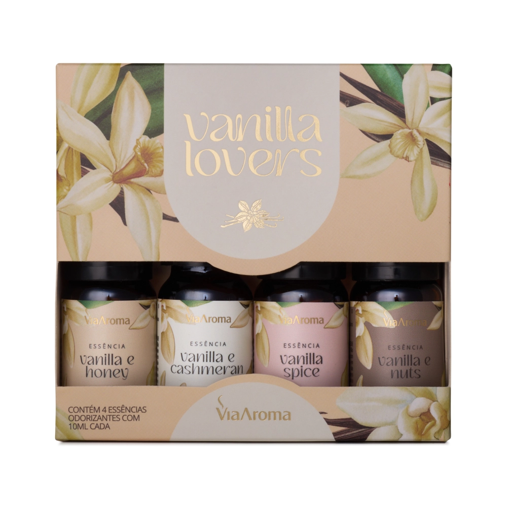 Produto Kit Vanilla Lovers Via Aroma - 4 Essências 