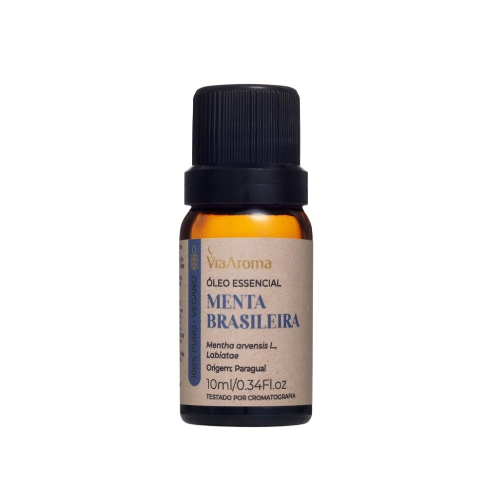 Produto Óleo Essencial de Menta Brasileira Via Aroma – 10 ml Frente