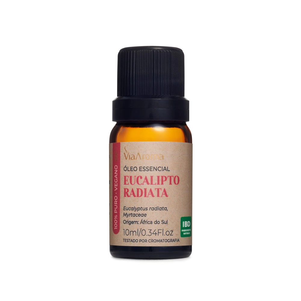 Produto Óleo Essencial Eucalipto Radiata Via Aroma - 10 ml Frente