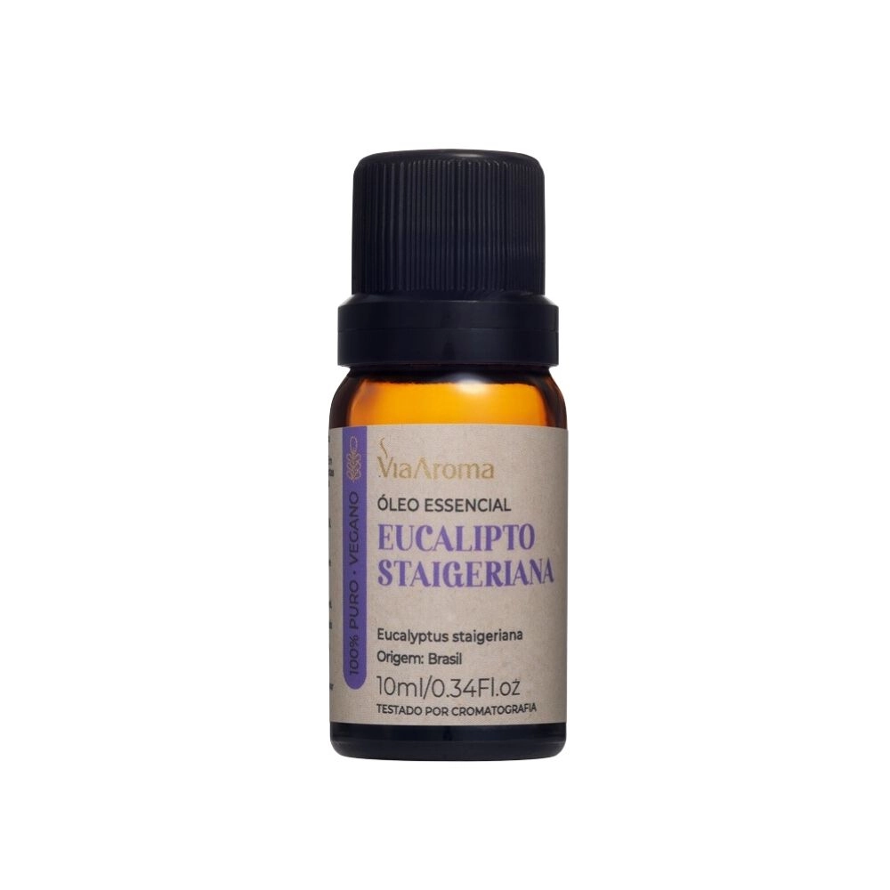 Produto Óleo Essencial Eucalipto Staigeriana Via Aroma - 10ml Frente