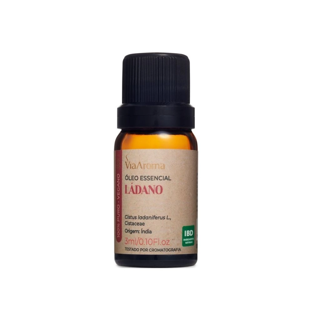 Produto Óleo Essencial Ládano Via Aroma - 3ml Frente