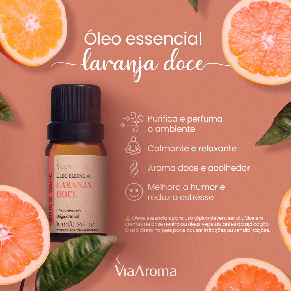 Produto Óleo Essencial de Laranja Doce Via Aroma - 10ml