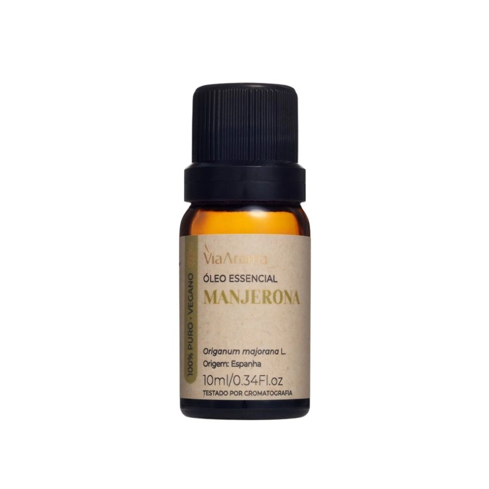 Óleo Essencial Manjerona Via Aroma - 10ml Produto Óleo Essencial Manjerona Via Aroma - 10ml