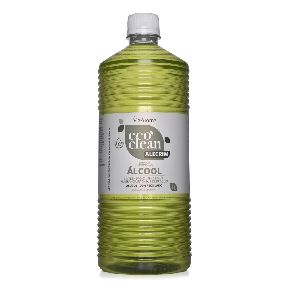 Produto Limpador Perfumado Com Álcool Eco Clean Alecrim Via Aroma - 1l Frente