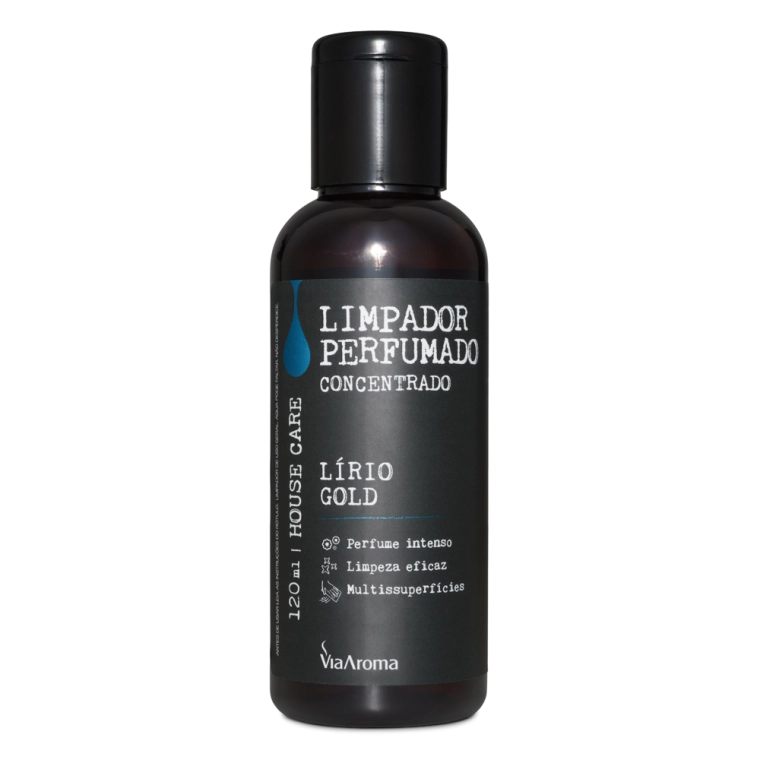 Limpador Perfumado Concentrado Lírio Gold Via Aroma - 120ml Produto Limpador Perfumado Concentrado Lírio Gold Via Aroma - 120ml