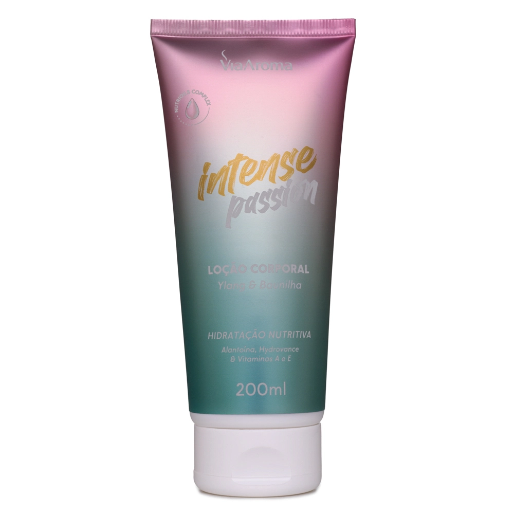 Produto Loção Corporal Desodorante Intense Passion Via Aroma - 200ml Frente