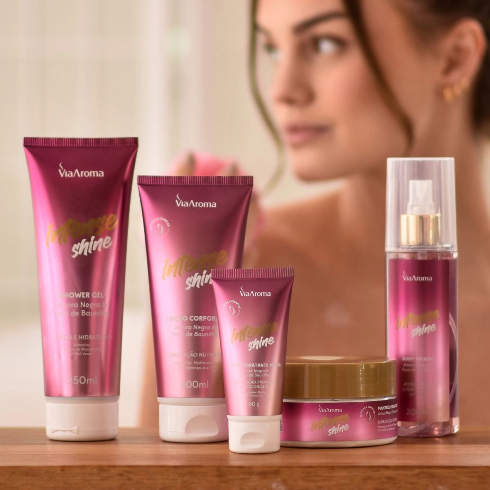 Produto Loção Corporal Desodorante Intense Shine Via Aroma - 200ml
