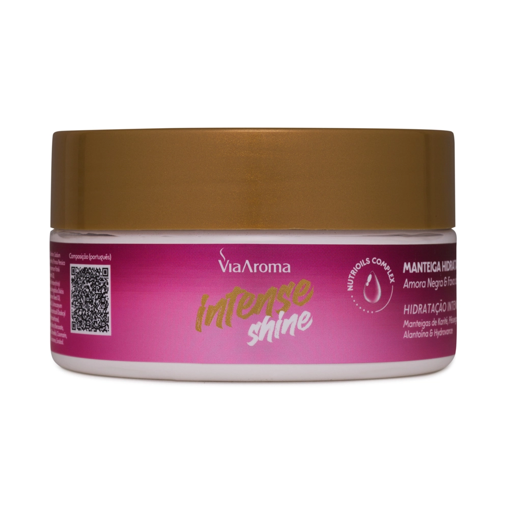 Produto Manteiga Hidratante Desodorante Intense Shine Via Aroma - 200g Frente