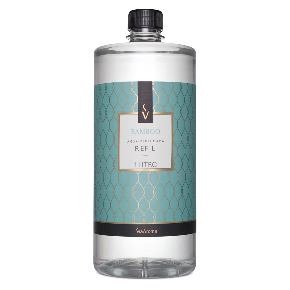 Produto Refil Água Perfumada Bamboo Via Aroma - 1l frente