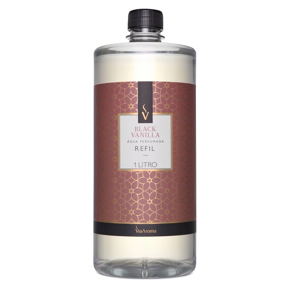 Produto Refil Água Perfumada Black Vanilla Via Aroma - 1l