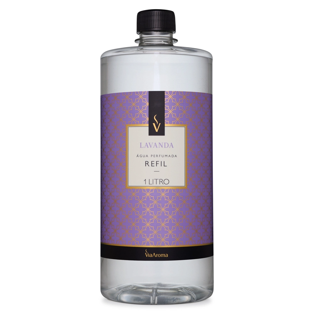 Produto Refil Água Perfumada Lavanda Via Aroma - 1l Frente