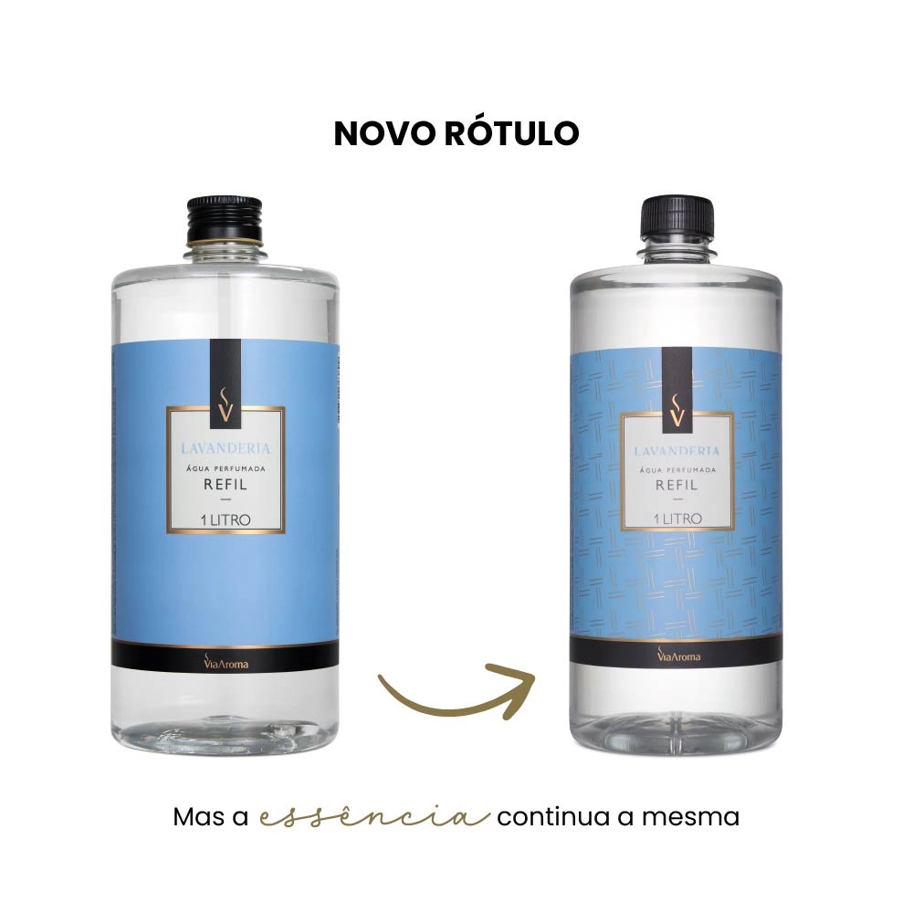 Produto Refil Água Perfumada Lavanderia Via Aroma - 1l
