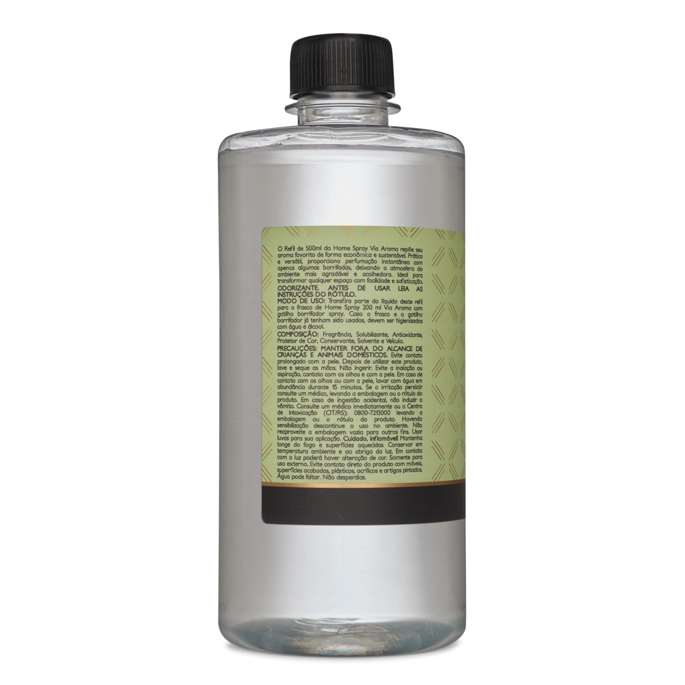Refil Home Spray Capim Limão Via Aroma - 500ml Produto Refil Home Spray Capim Limão Via Aroma - 500ml