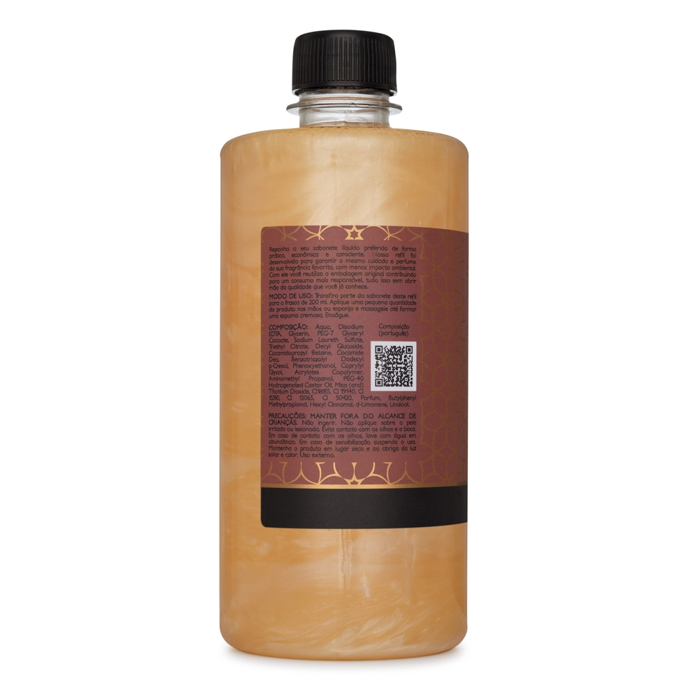 Produto Refil Sabonete Líquido Desodorante Black Vanilla Via Aroma - 500ml