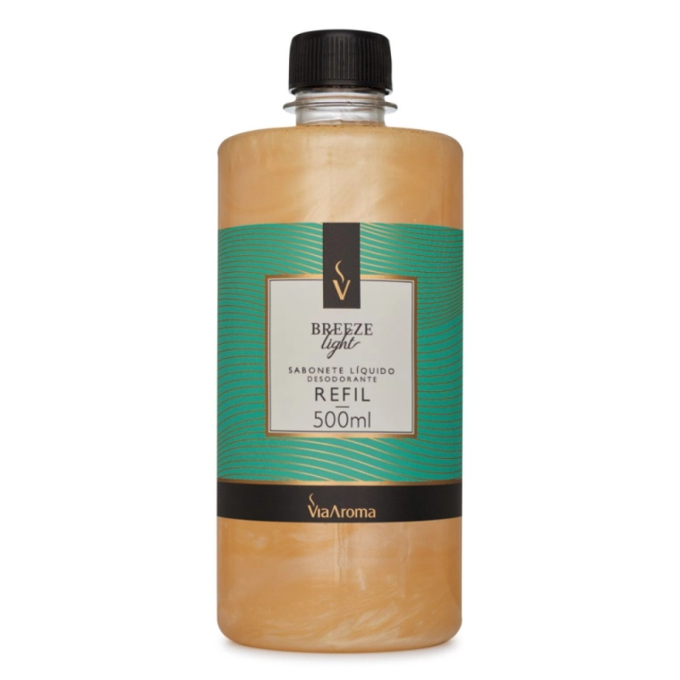 Produto Refil Sabonete Líquido Desodorante Breeze Via Aroma - 500ml