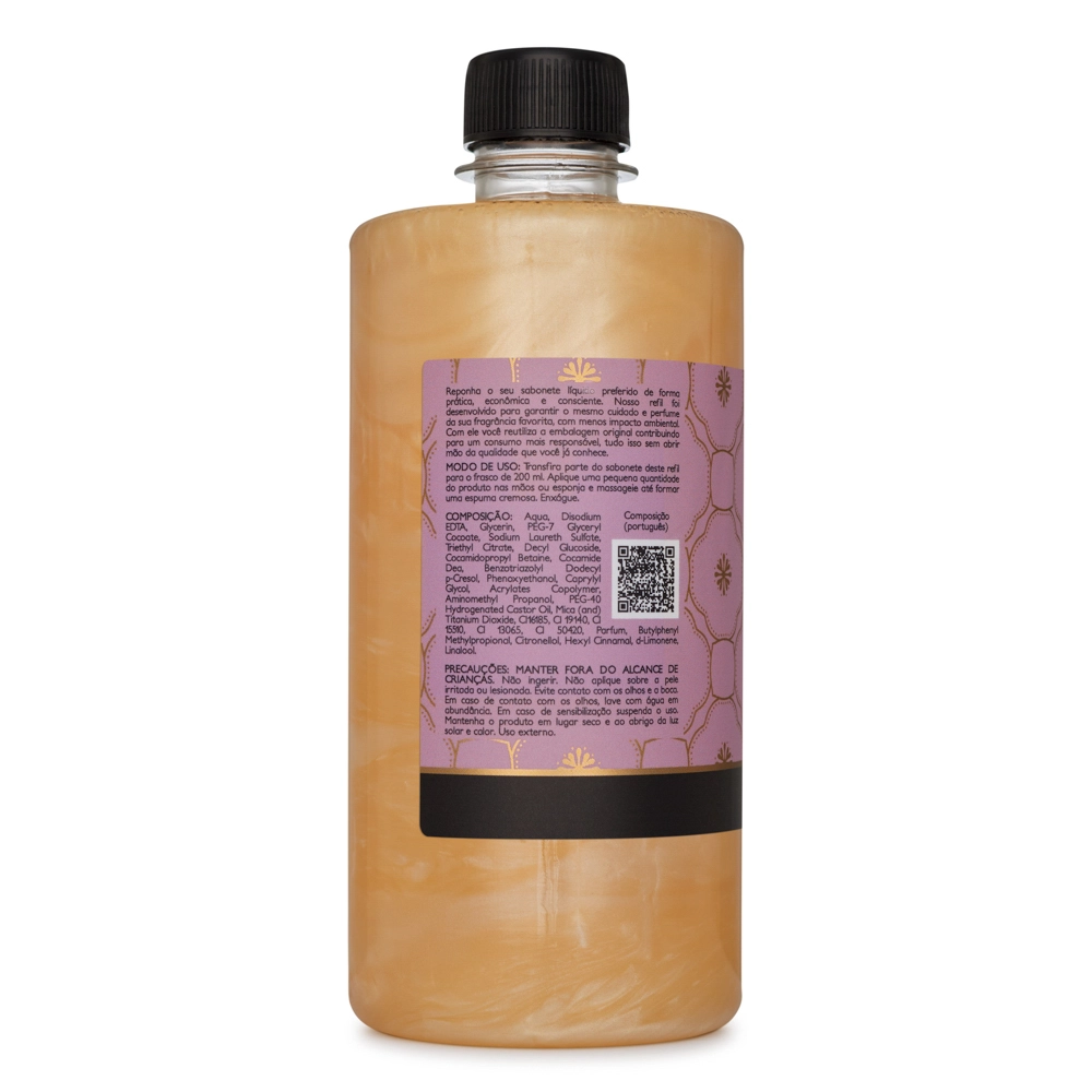Produto Refil Sabonete Líquido Desodorante Peônia Garden Via Aroma - 500ml
