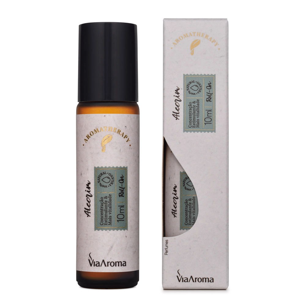 Roll-On Óleo Essencial Alecrim Via Aroma - 10ml Produto Roll-On Óleo Essencial Alecrim Via Aroma - 10ml