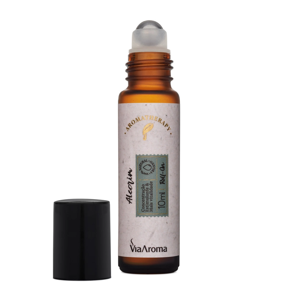 Roll-On Óleo Essencial Alecrim Via Aroma - 10ml Produto Roll-On Óleo Essencial Alecrim Via Aroma - 10ml