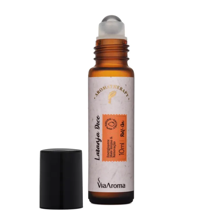 Roll-On Óleo Essencial Laranja Doce Via Aroma - 10ml Produto Roll-On Óleo Essencial Laranja Doce Via Aroma - 10ml
