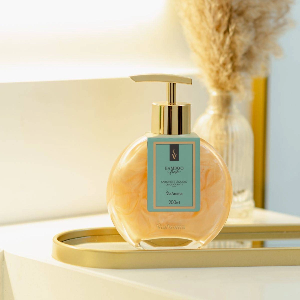 Produto Sabonete Líquido Desodorante Bamboo Via Aroma - 200ml