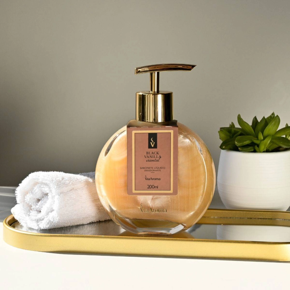 Produto Sabonete Líquido Desodorante Black Vanilla Via Aroma - 200ml