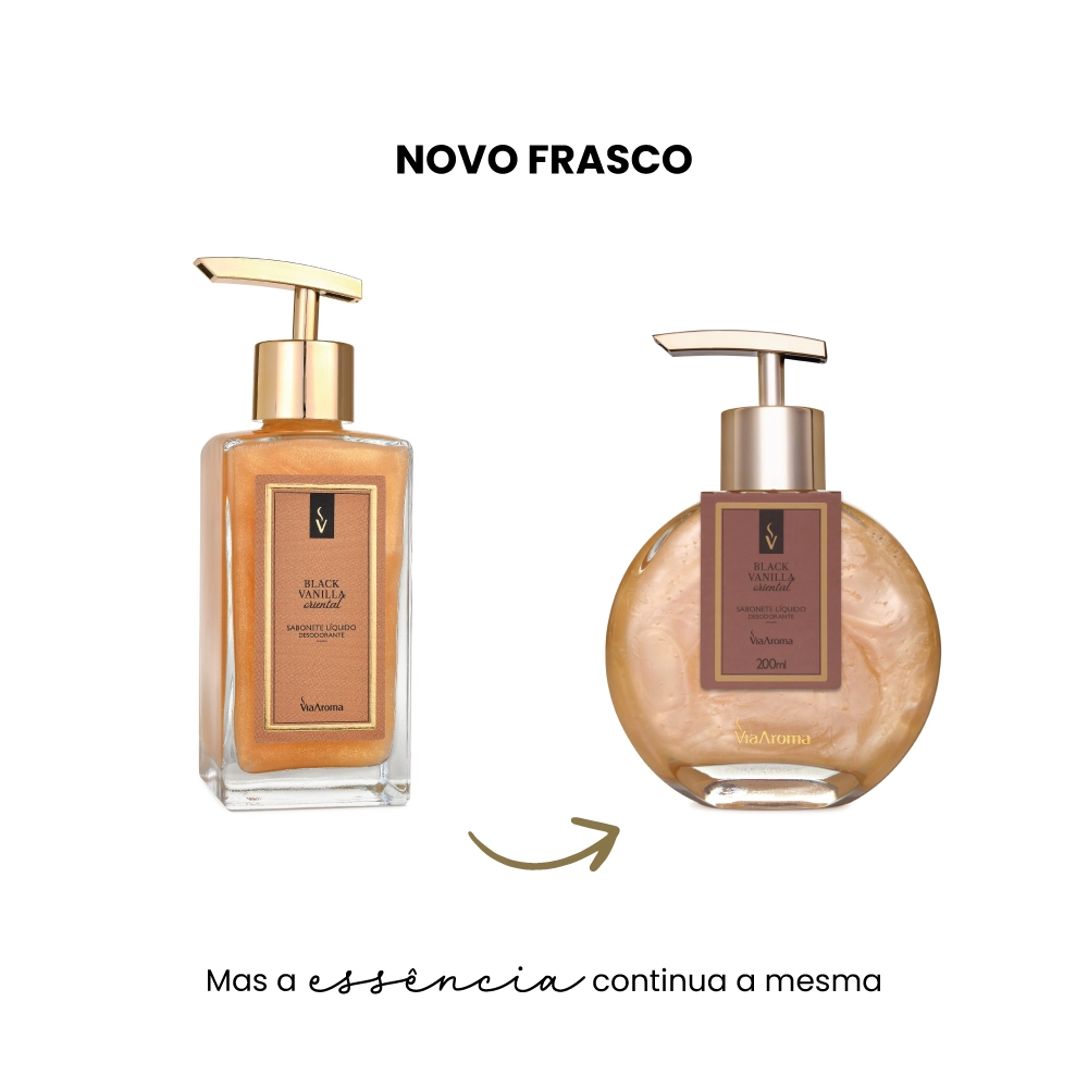 Produto Sabonete Líquido Desodorante Black Vanilla Via Aroma - 200ml