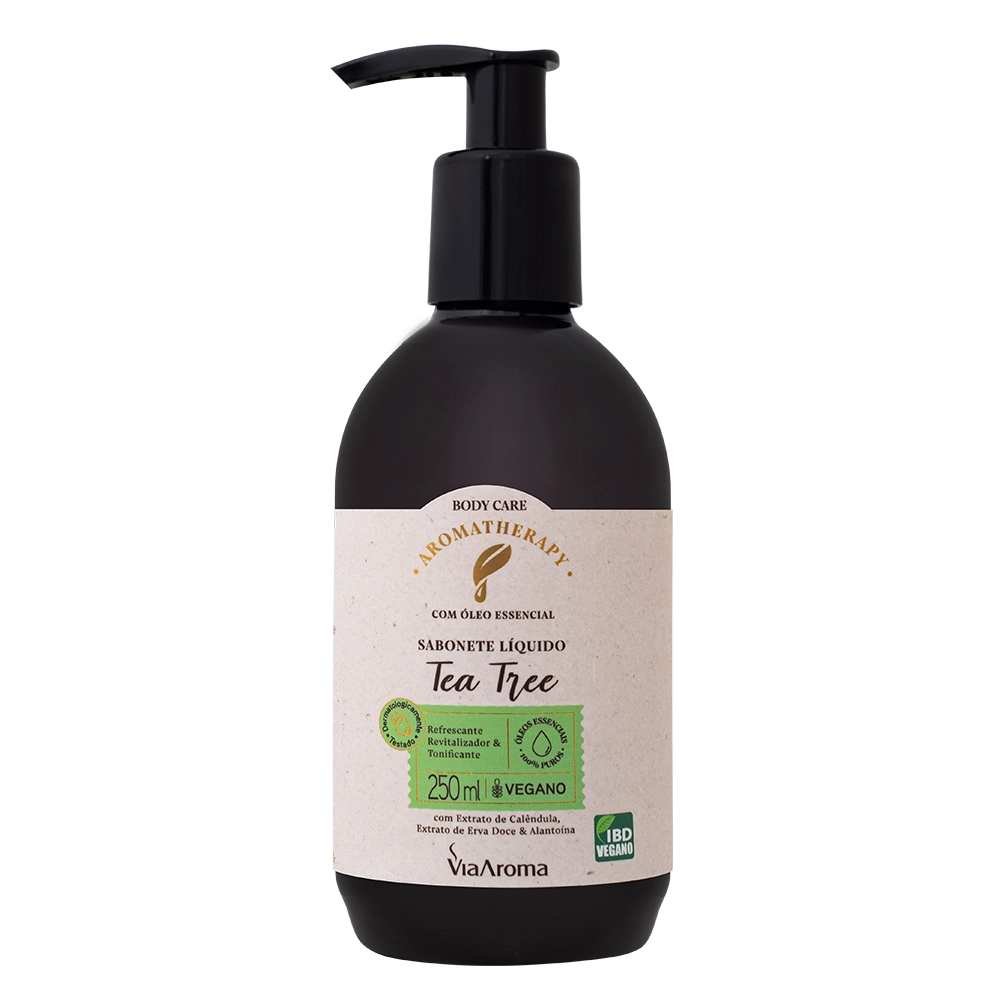 Produto Sabonete Líquido Tea Tree Aromatherapy Via Aroma - 250g