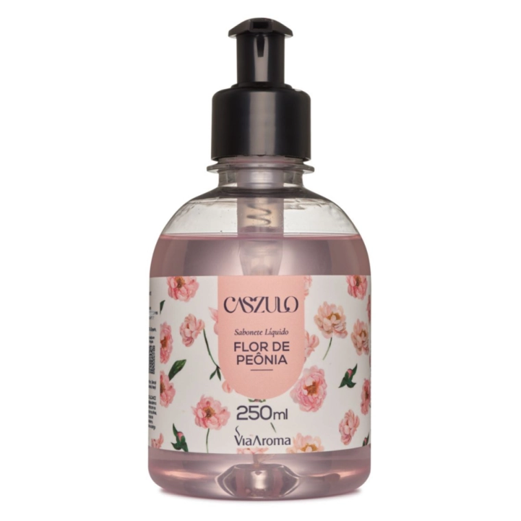 Sabonete Líquido Desodorante Flor de Peônia Caszulo - 250ml frente Produto Sabonete Líquido Desodorante Flor de Peônia Caszulo - 250ml frente