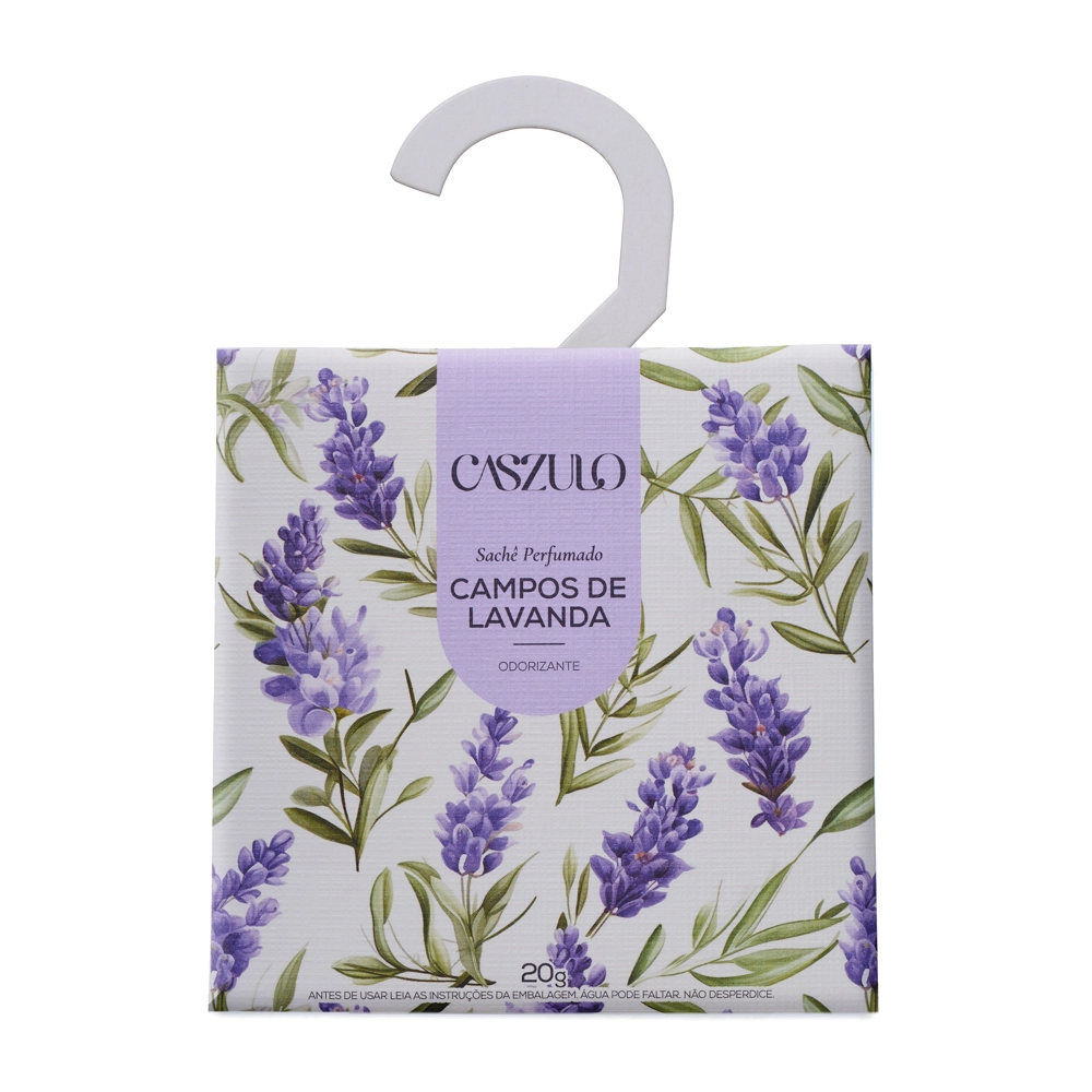 Sachê Perfumado Campos de Lavanda Caszulo - 20g Gancho Produto Sachê Perfumado Campos de Lavanda Caszulo - 20g Gancho